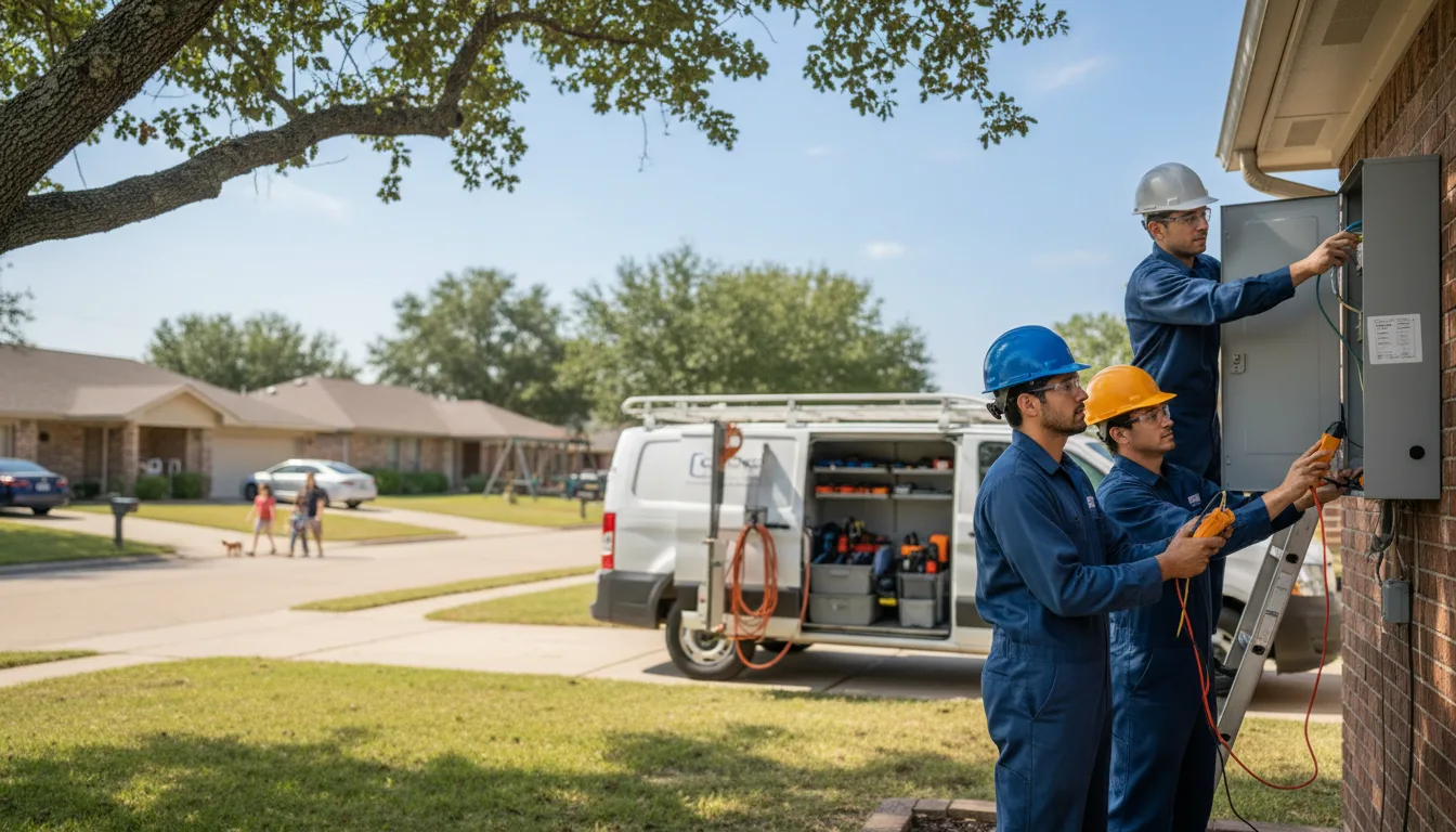Certified electrician providing emergency electrical services in Comstock, WI